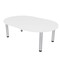 Skutchi Designs 45.25 in W, 71.5 in L, 29 in H, Engineered Wood Top, White HAR-RAC-46X72-PT-09 - alternate 1